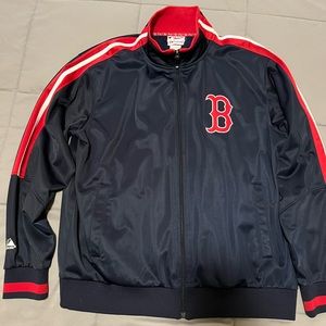 Majestic Red Sox track jacket.